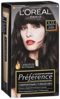 Краска для волос L'Oreal Preference Монмартр оттенок 4.12 Глубокий коричневый, 174 мл