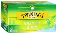 Чай зеленый Twinings с ароматом мяты 25х1,8г