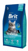 Сухой корм для кошек с чувствительным пищеварением Brit Premium Cat Sensitive ягненок рис 800г