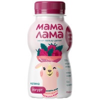 Йогурт питьевой Мама Лама с малиной 2.5% 200 г