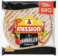 Тортильи Mission New BBQ Chargrilled гриль 6шт, 250г