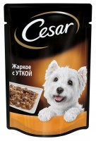 Корм для взрослых собак Cesar всех пород жаркое с уткой 85г