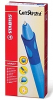 Ручка Stabilo для левшей шариковая синяя