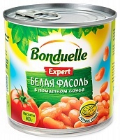 Фасоль Белая Bonduelle в томатном соусе, 400г