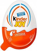 Яйцо Kinder Surprise Joy шоколадное с игрушкой 20г