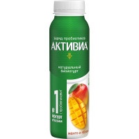 Йогурт Активиа питьевой манго-яблоко 1.5%, 260г БЗМЖ