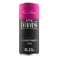 Газированный напиток Evervess Имбирный эль 0,33 л