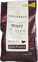 Шоколад Barry Callebaut темный в виде каллет (дисков) 53,8%, 2,5кг