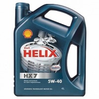Масло Shell Helix HX7 5W-40 моторное полусинтетическое 4л