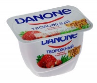 Десерт Danone творожный Клубника-земляника 3,6%, 170 гр