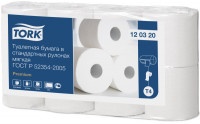 Мягкая туалетная бумага Tork Premium в стандартных рулонах, 2 слоя, 8 рулонов