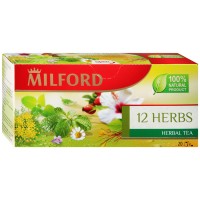 Напиток Milford 12 трав чайный травяной 20х2,25г