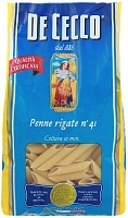 Макаронные изделия De cecco Penne rigate пенне ригате №41 перья из твердых сортов пшеницы 1кг