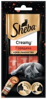 Влажный корм для взрослых кошек Sheba Creamy крем-лакомство со вкусом говядины 3х12г