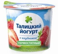 Йогурт Талицкий термостатный клубничный 3% 125г