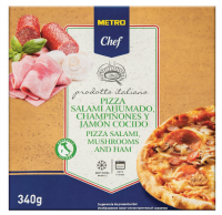 METRO Chef Пицца Салями, ветчина и грибы замороженная 27см, 340г