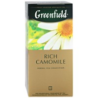 Напиток Greenfield Rich Camomile чайный со вкусом и ароматом яблока с корицей 25 пакетиков по 1.5 г