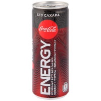 Напиток Coca-cola Energy zero газированный тонизирующий энергетический 250мл