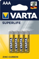 Батарейки Varta солевые SuperLife ААА 4шт