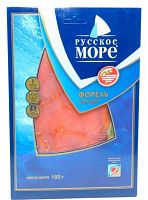 Форель Русское море филе-ломтики слабосоленая 120г