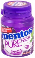 Жевательная резинка Mentos Pure fresh со вкусом винограда 54г
