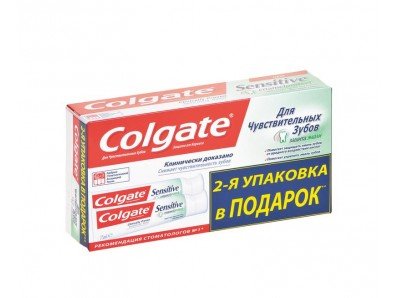 Зубная паста COLGATE для чувствительных зубов, защита 1+1