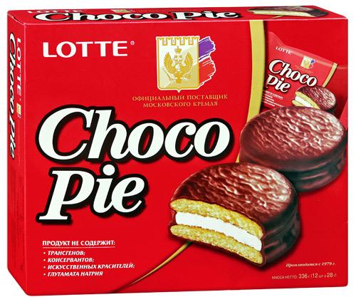 Пирожное бисквитное Choco Pie Lotte, 336г
