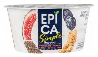 Йогурт Epica Simple чернослив инжир злаки чиа 1,6%, 130г