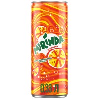 Газированный напиток Mirinda Refreshing апельсин 330мл