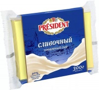 Сыр President плавленый сливочный 40%, 300г