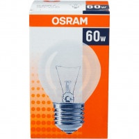Лампа Osram шар прозрачная Е27 60W