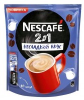 Напиток Nescafe 3 в 1 Несладкий вкус кофейный растворимый 10х8г
