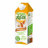Напиток рисовый Green Milk миндаль 750мл