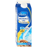 Молоко Valio Eila безлактозное ультрапастеризованное 1.5% 1л