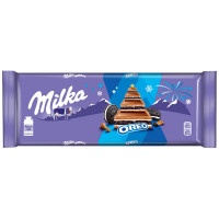 Шоколад Milka молочный с начинкой со вкусом ванили и печеньем Орео, 300г