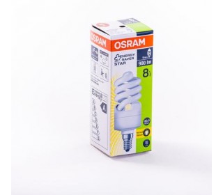 Лампа люминесцентная Osram MTW 15W Е14, холодный белый свет
