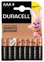Батарейки Duracell AAA Basic, 8шт