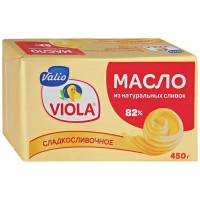 Масло Viola сладкосливочное 82% 450г