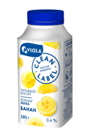 Йогурт питьевой Viola банан 0.4%, 280г