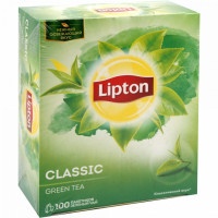 Чай зеленый Lipton Байховый Classic green 100 пакетиков
