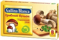 Бульон Gallina Blanca грибной 8шт*10г, в упаковке 48 шт.
