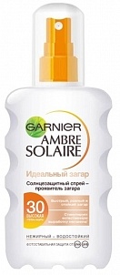 Спрей Garnier Ambre Solaire идеальный загар SPF30, 200мл