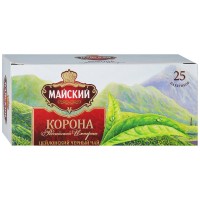 Чай Майский Корона Российской империи черный в пакетиках 25х2г