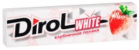 Жевательная резинка Dirol White со вкусом клубники без сахара 13,6г упаковка 30шт