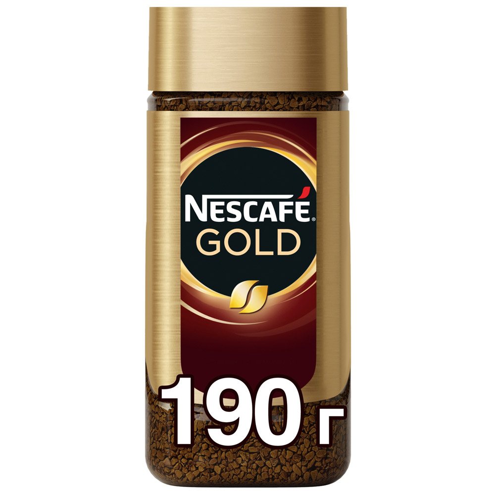 Кофе gold купить. Кофе Нескафе Голд 190 грамм. Кофе Nescafe Gold 190г. Кофе растворимый Nescafe Gold, 190г. Нескафе Голд 190 гр стекло.