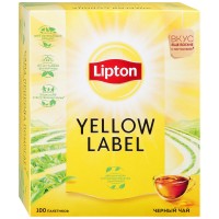 Чай Lipton Yellow label черный 100пак*2г