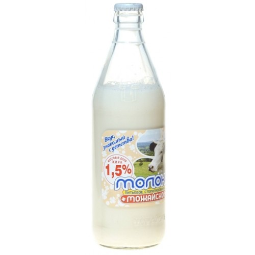 Молоко Можайский МК Можайское топленое стерилизованное 1,5%, 450мл