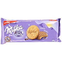 Печенье Milka с овсяными хлопьями, покрытое молочным шоколадом по 168г