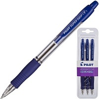 Ручка Pilot BPGP-10R-F шариковая синяя 3шт