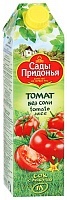 Сок Сады Придонья томатный без соли для детей с 3-х лет 1л
